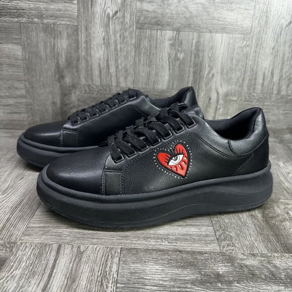 Aldo Lachlen Valentine's Edition Taken Men's size 8 Casual Black Red Shoes - Picture 4 of 8